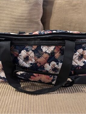 Floral Cricut machine carrier in Navy, Blush & Cream